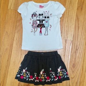 ❌SOLD❌ A pair of top and skirt